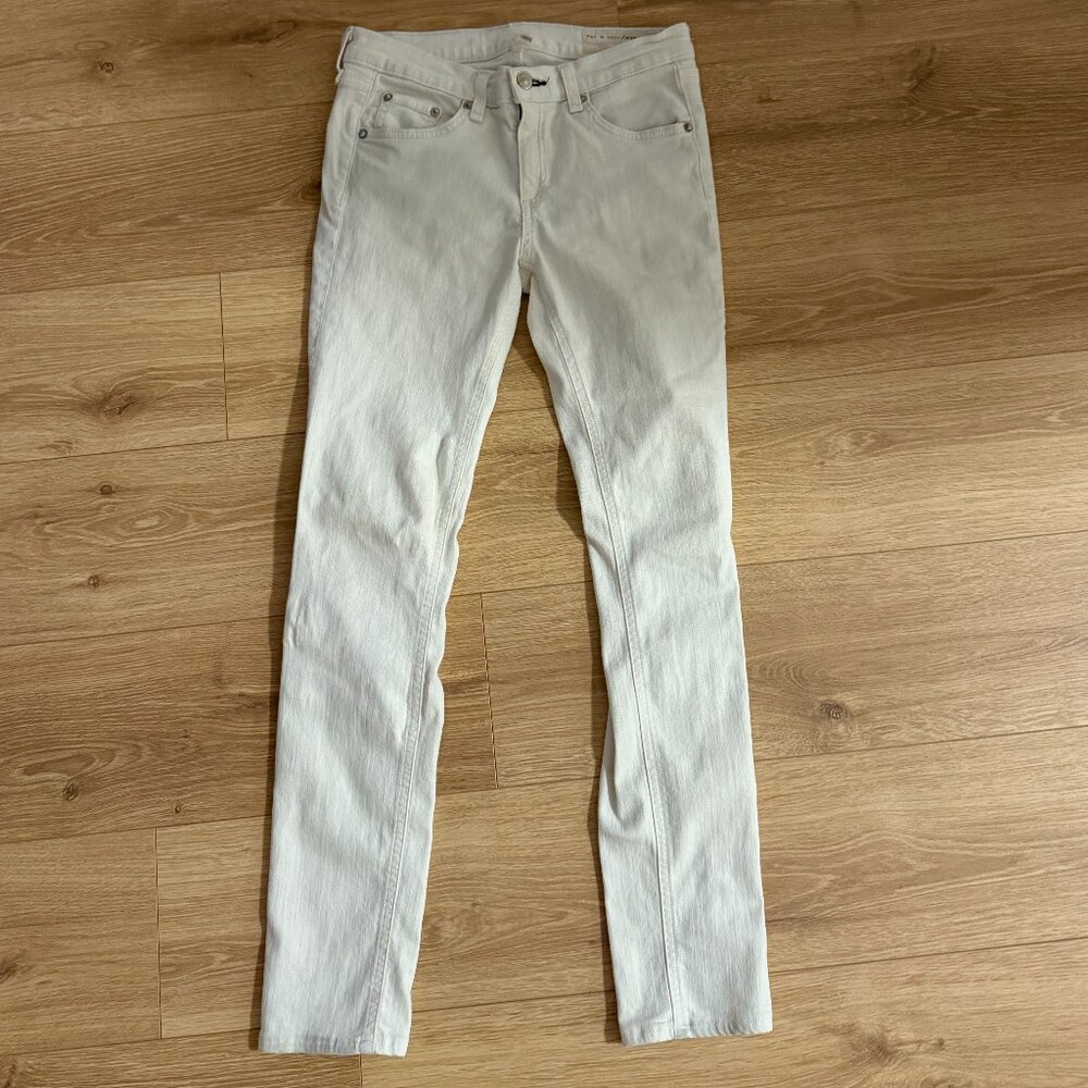 Rag & Bone White Skinny Jeans Size 27
